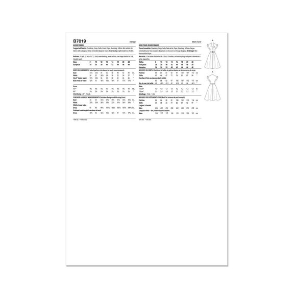 Butterick Retro 1950s Dress Sewing Pattern R12230 B7019 Sz 8-16 Fit-And-Flare - Picture 2 of 4